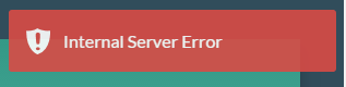 Internal Server Error