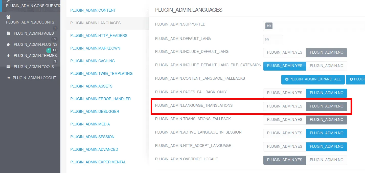 Fix translations