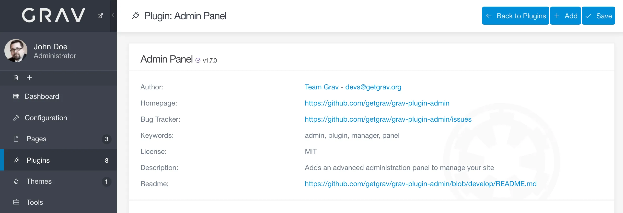 Admin Options