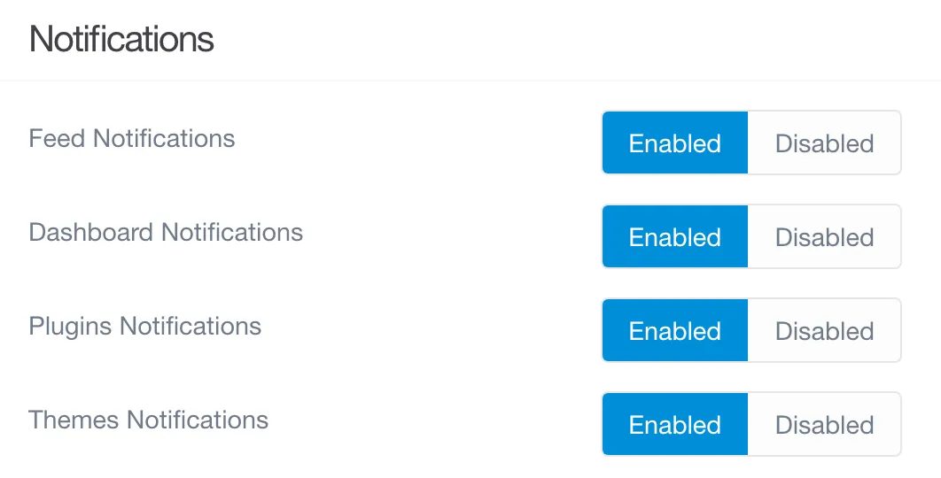 Admin Options