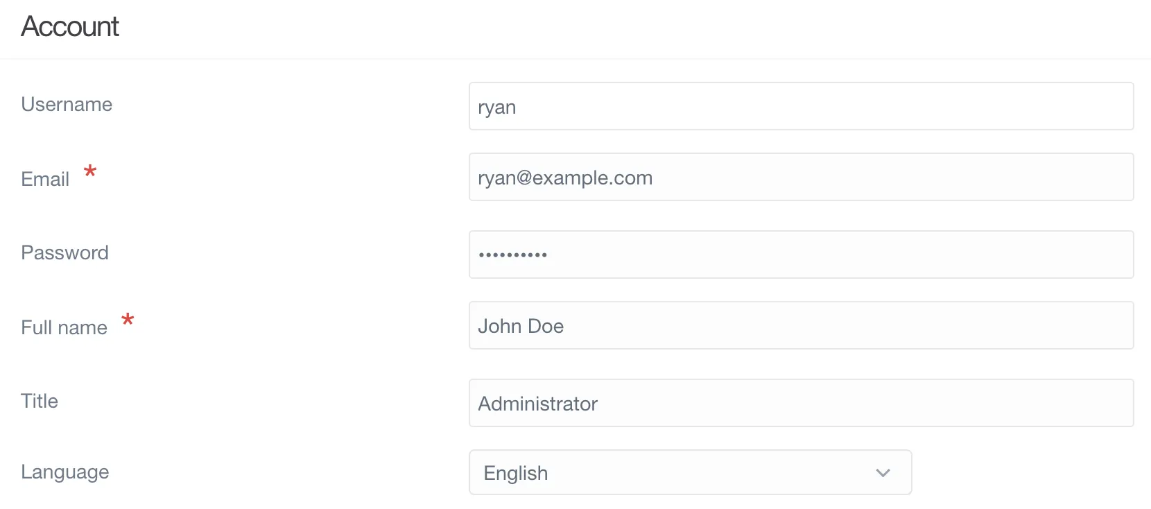 Admin Profile