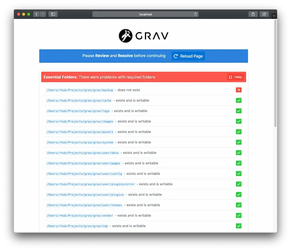 Grav with Problems
